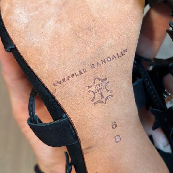LOEFFLER RANDALL Arielle Strappy Star Suede Heeled Sandal Size 6B - Picture 10 of 10